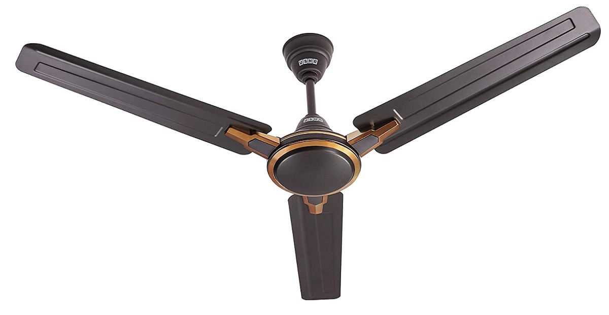What is the energy consumption of a ceiling fan in kilowatt hours (KWh)?
